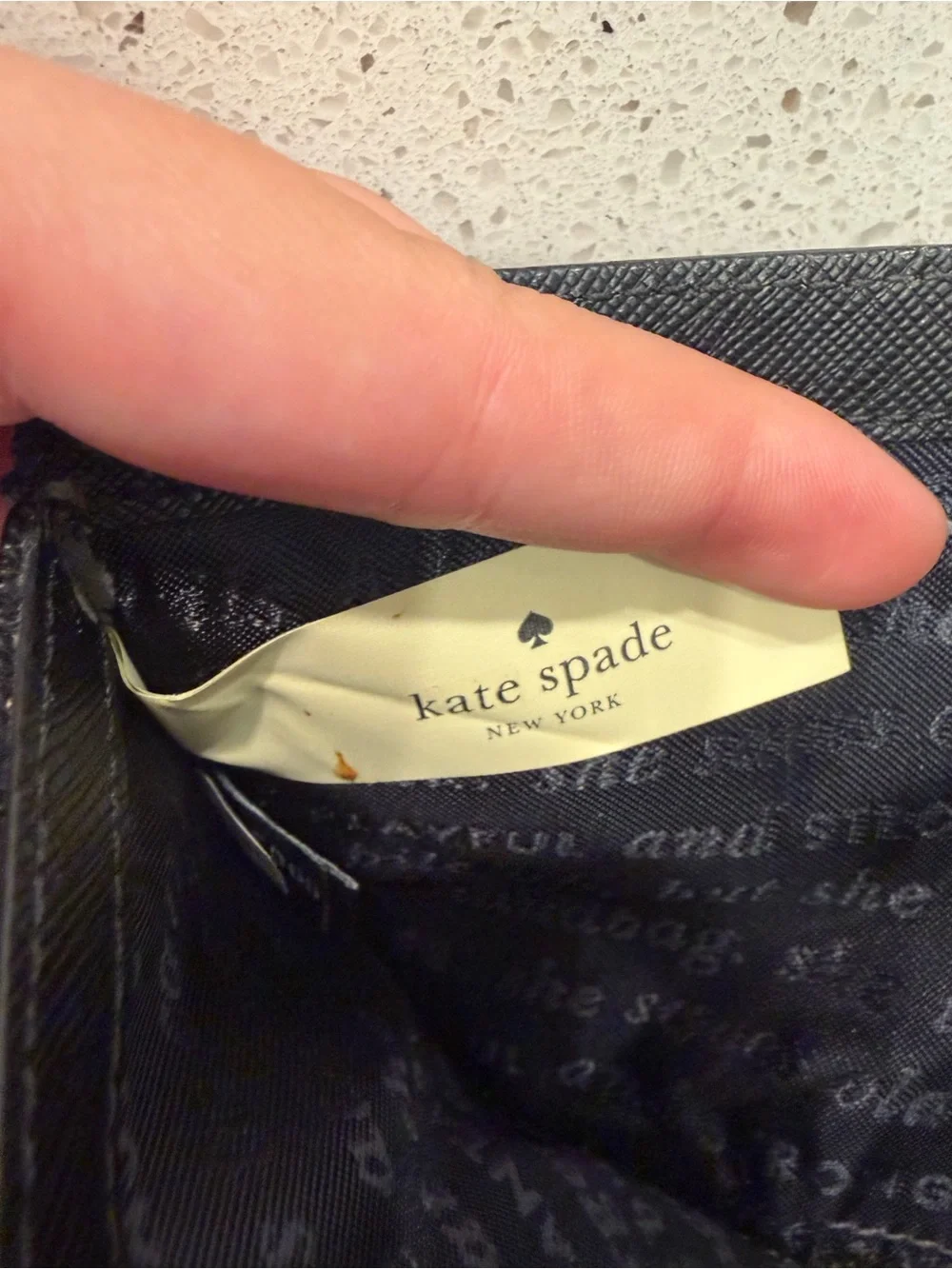 Kate Spade Cameron Street Wallet-Navy/Multi Small BLUE FLORAL EUC